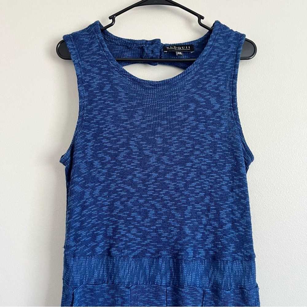 Eloquii Women’s Blue Knotted Sleeveless Cropped J… - image 2