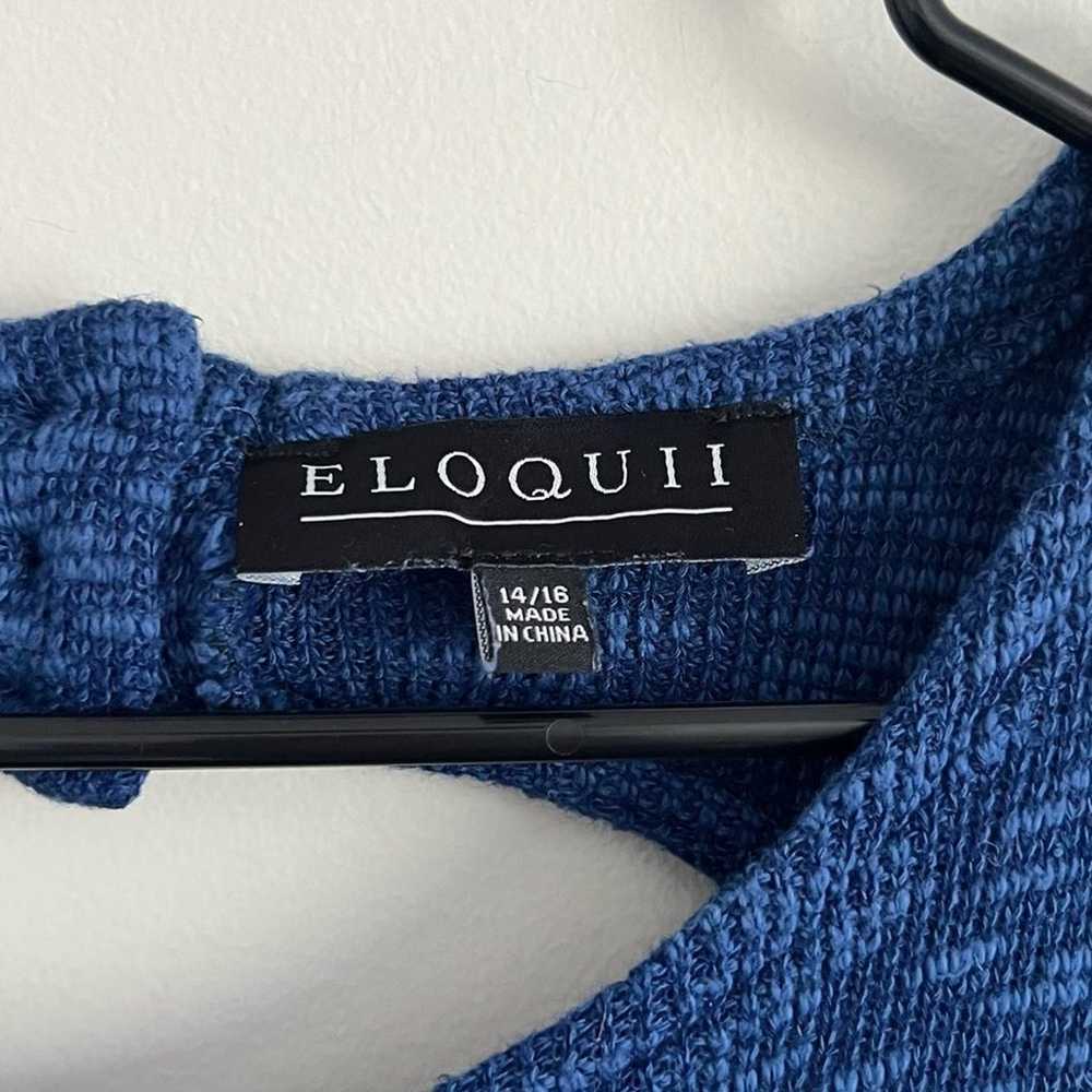 Eloquii Women’s Blue Knotted Sleeveless Cropped J… - image 5