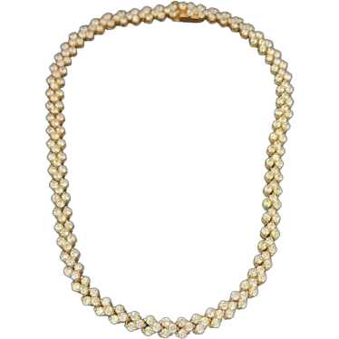 Vintage CZ Faux Diamond Necklace (A4022) - image 1