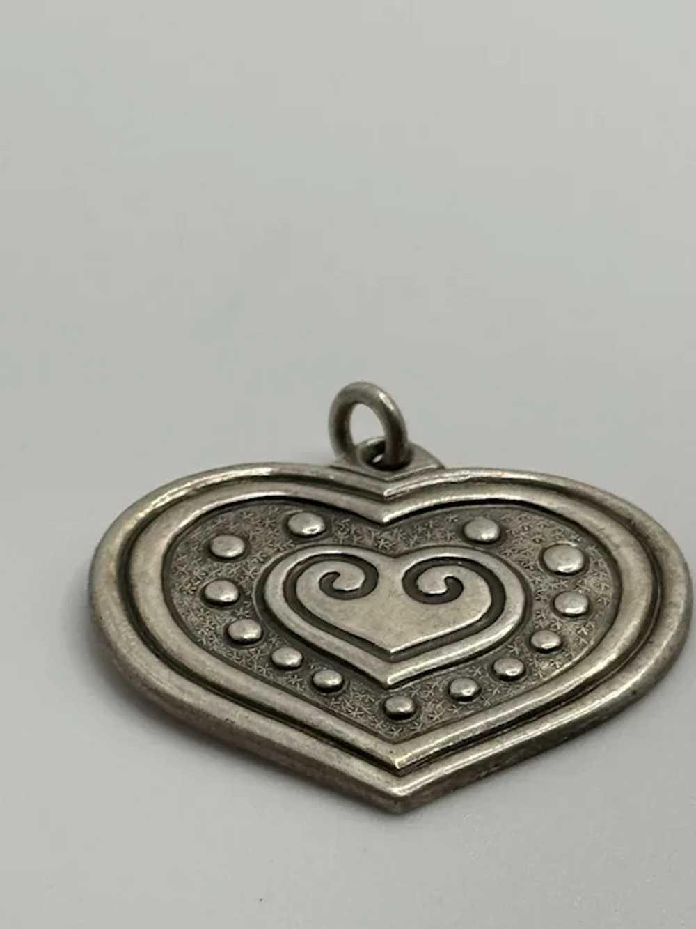 Vintage Kalevala Koru Sterling Silver Eura Heart … - image 4