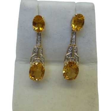 Lovely Solid 14kt Golden Citrine Gemstones and Nat