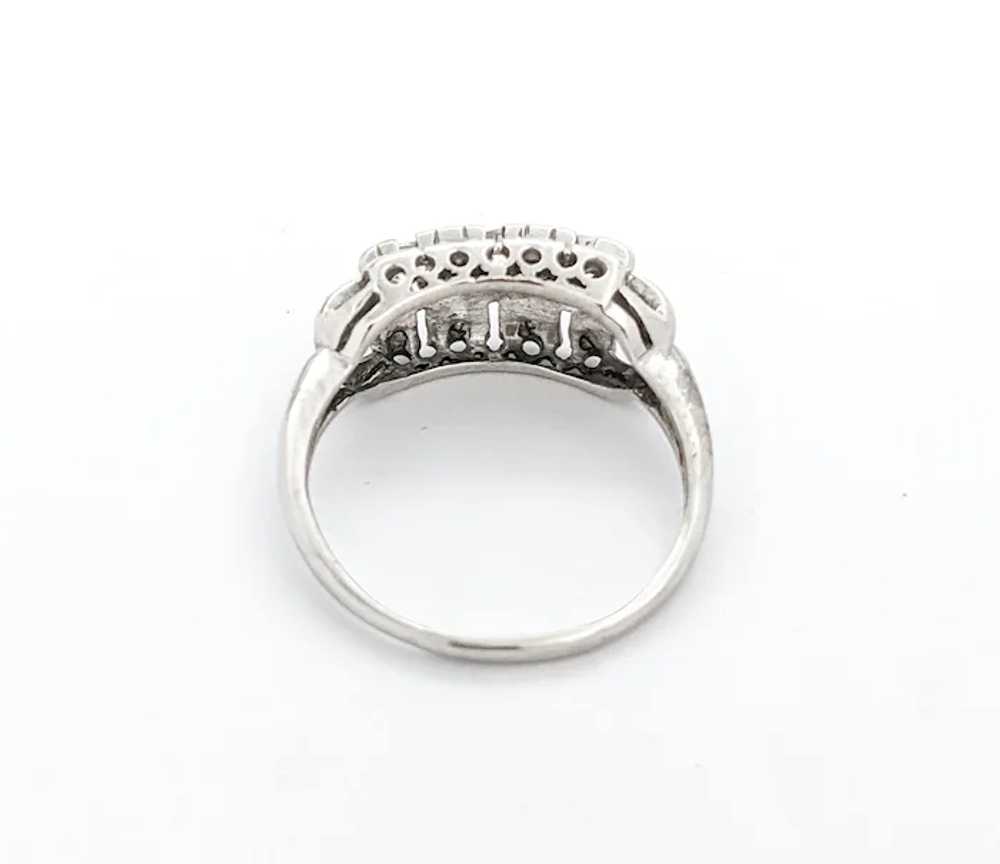 Vintage .50ctw Old Mine Cut Diamond Ring In White… - image 8