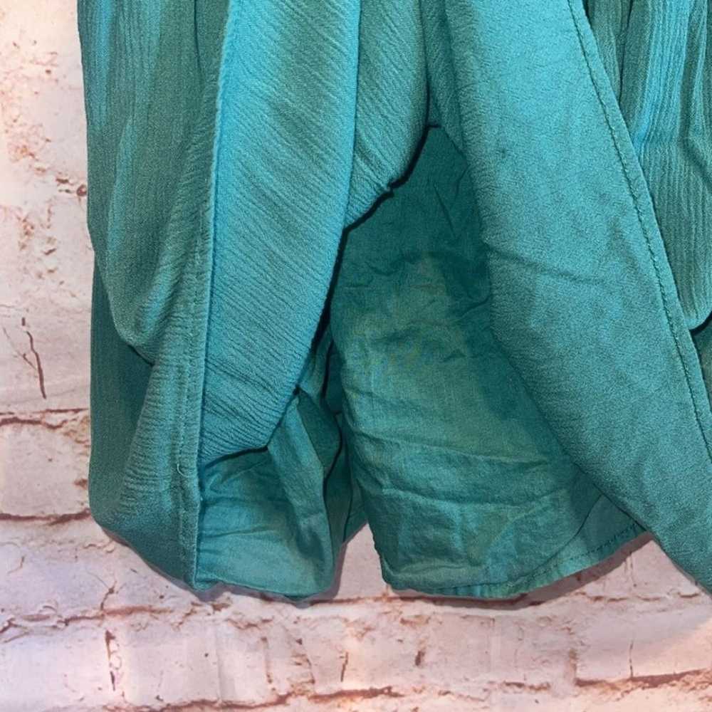 Oneill Dress Womens XL Green Mariah Babydoll V ne… - image 5