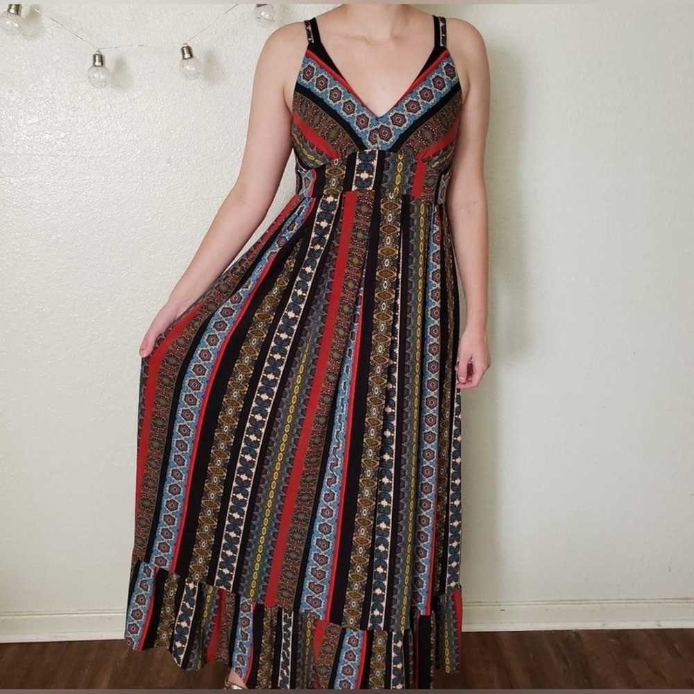 T Tahari Tile Stripe Maxi Dress - image 2
