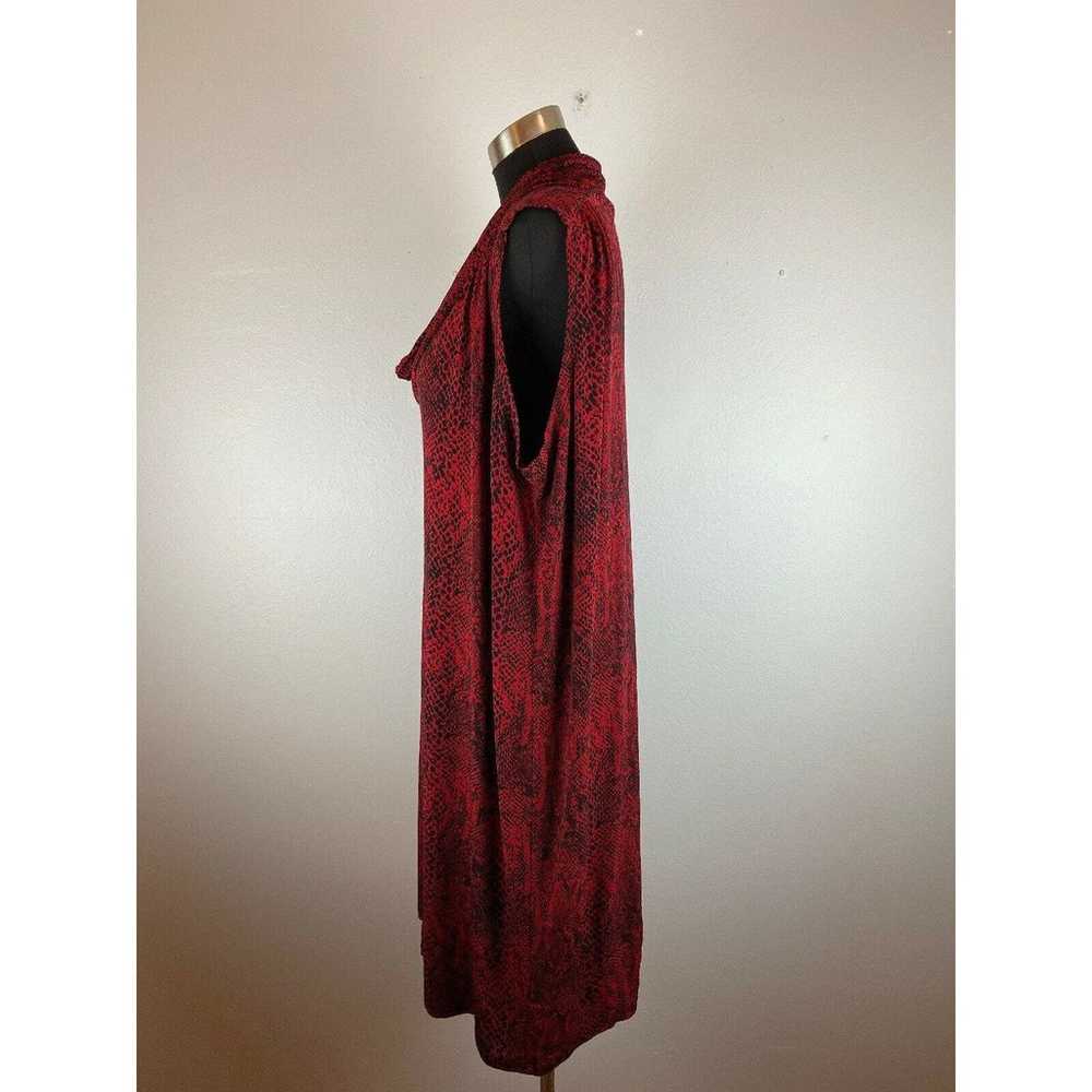 Michael Kors Women Dress 3X Plus Red Black Snakes… - image 3