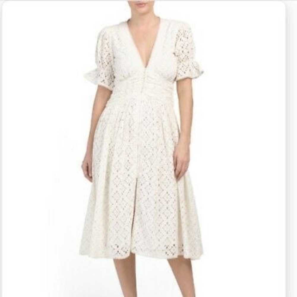 Anthropologie Love the Label White Eyelet Lace Vi… - image 12