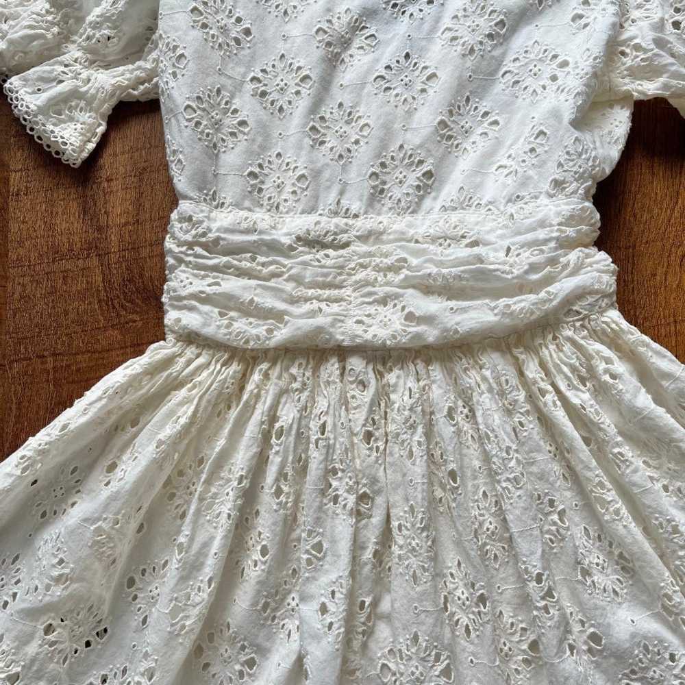 Anthropologie Love the Label White Eyelet Lace Vi… - image 8