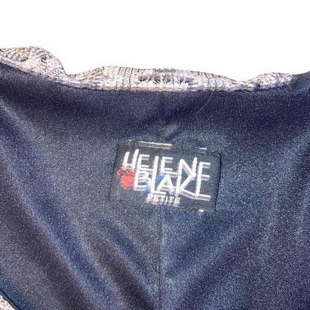 Vintage Helene Blake Size XS Gray and Black Flapp… - image 5