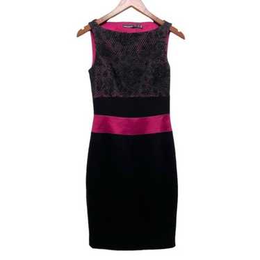 Karen Millen Sleeveless Crochet Sheath Dress Black