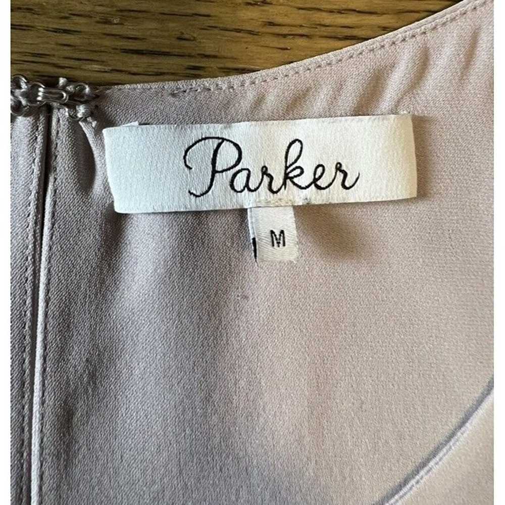 Parker Size Medium Beige Silk Party Cocktail Mini… - image 4