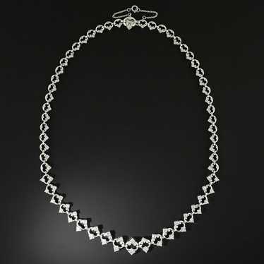 Estate Fancy Link Diamond Necklace