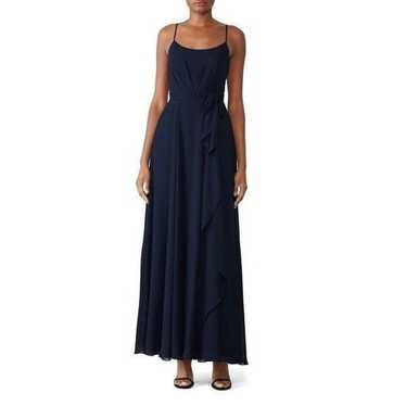 AMSALE Campbell Gown in Navy 8 Womens Long Maxi D… - image 1