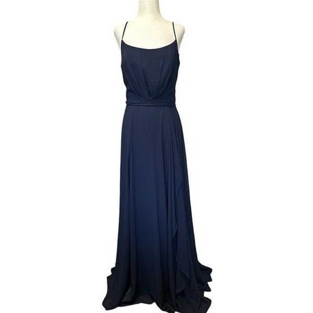 AMSALE Campbell Gown in Navy 8 Womens Long Maxi D… - image 3