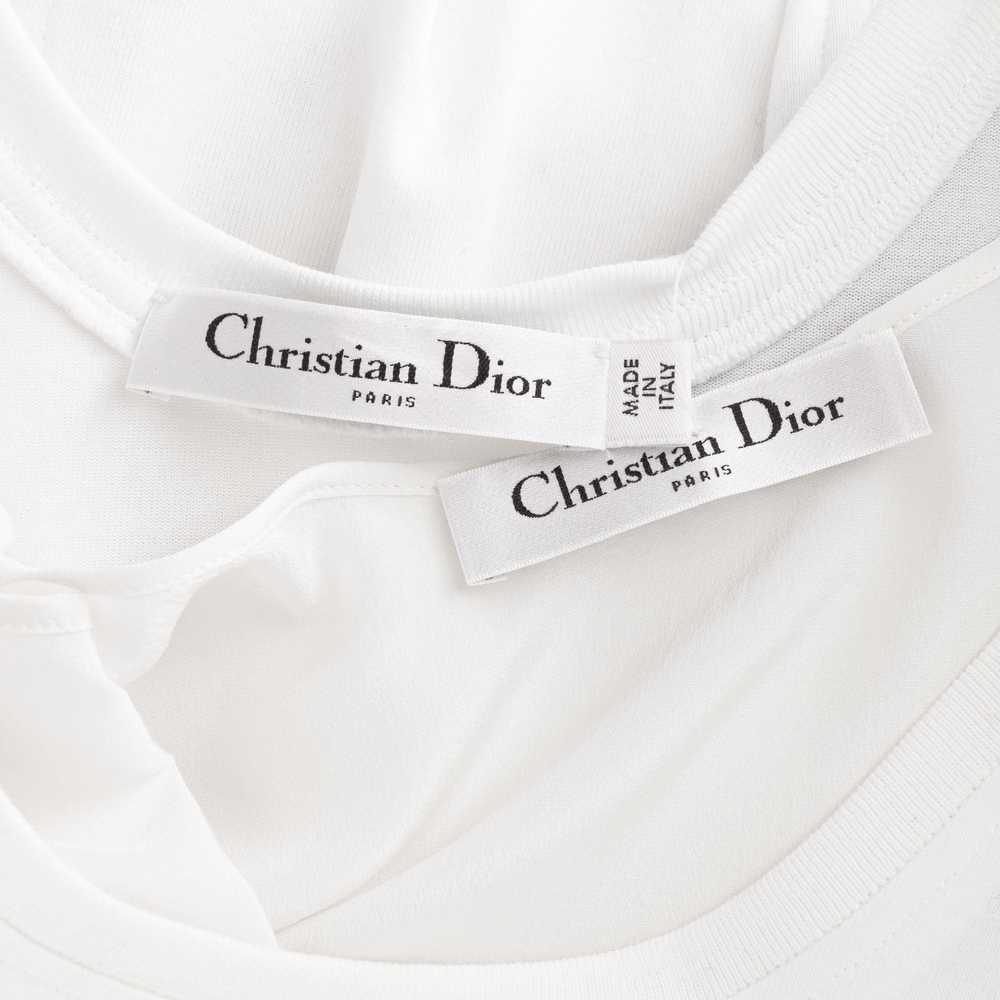 White Cotton Sleeveless Pleated Midi Dress - image 9