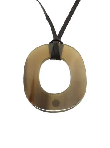 [Japan Used Necklace] Used Hermes Buffalo Horn Ne… - image 1