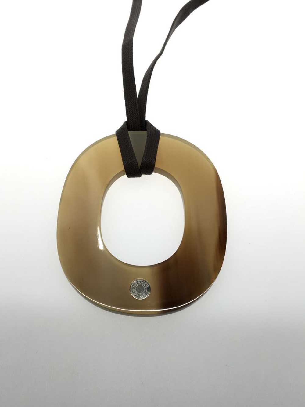 [Japan Used Necklace] Used Hermes Buffalo Horn Ne… - image 5