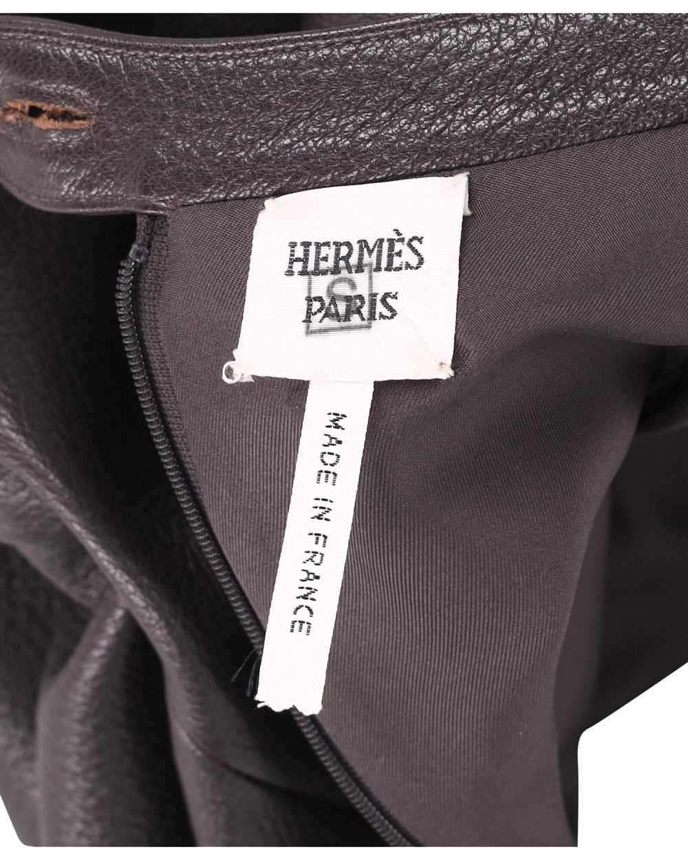 Product Details Hermes Chocolate Brown Leather Pe… - image 4