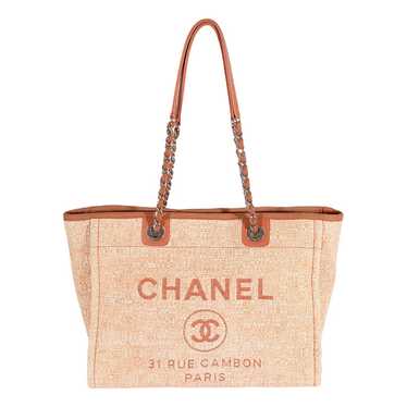 Chanel Deauville leather handbag - image 1