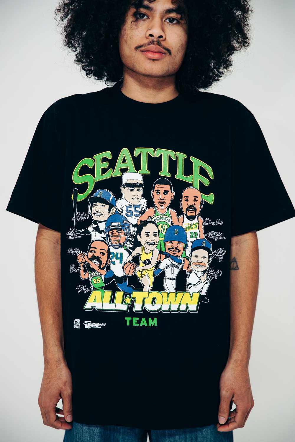 Alive & Well x TBNW "All-Town" Black Tee - image 1