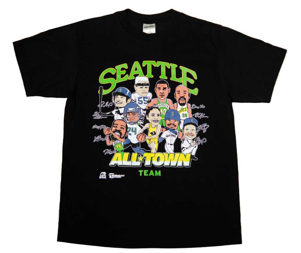 Alive & Well x TBNW "All-Town" Black Tee - image 2