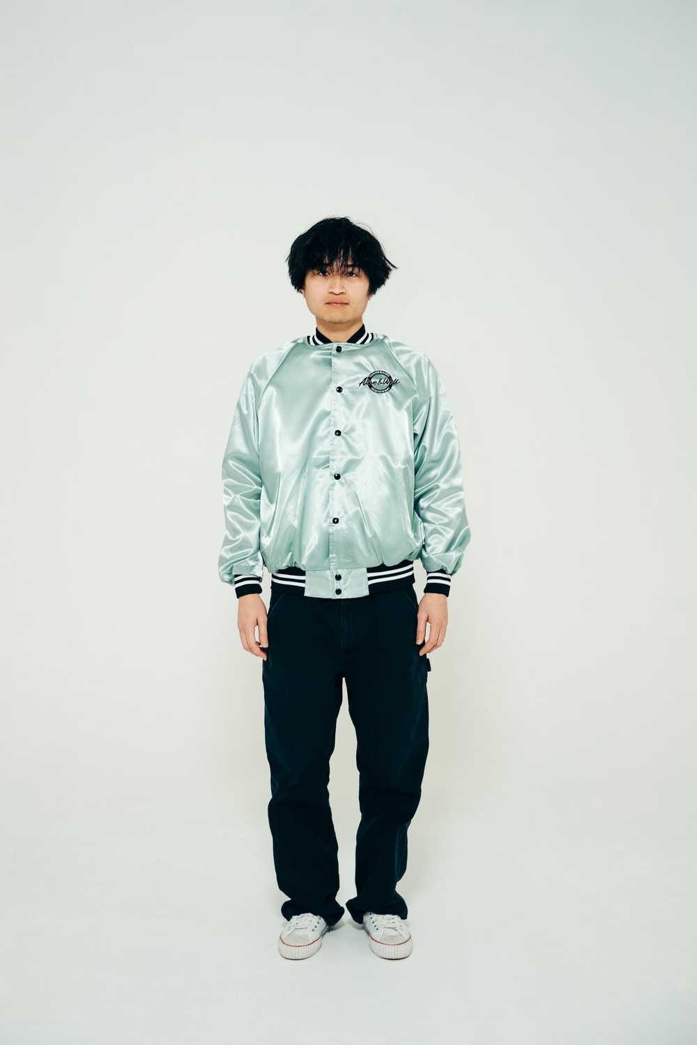 Alive & Well x TBNW "All-Town" Gray Satin Jacket - image 2