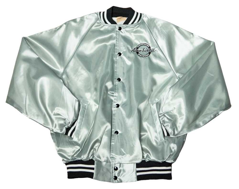 Alive & Well x TBNW "All-Town" Gray Satin Jacket - image 3