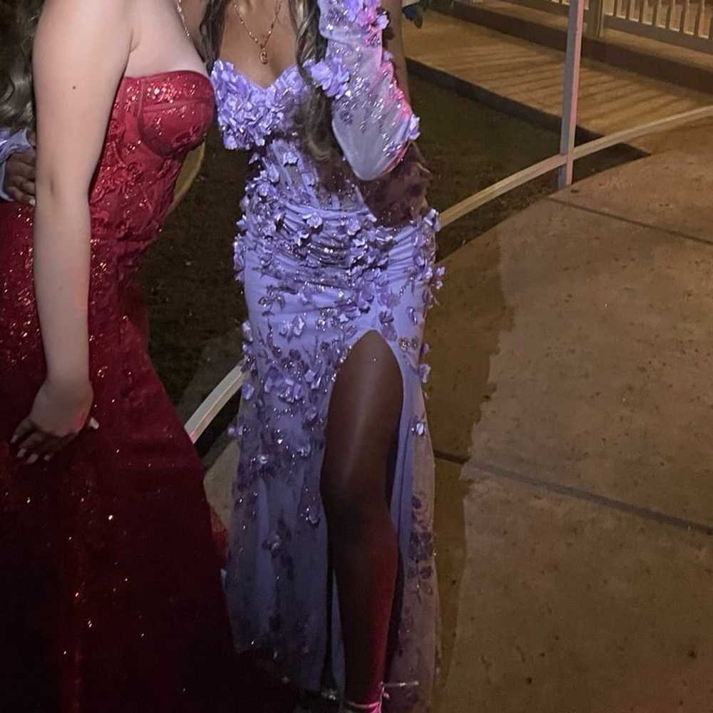 andrea and leo purple prom dre$$ - image 4