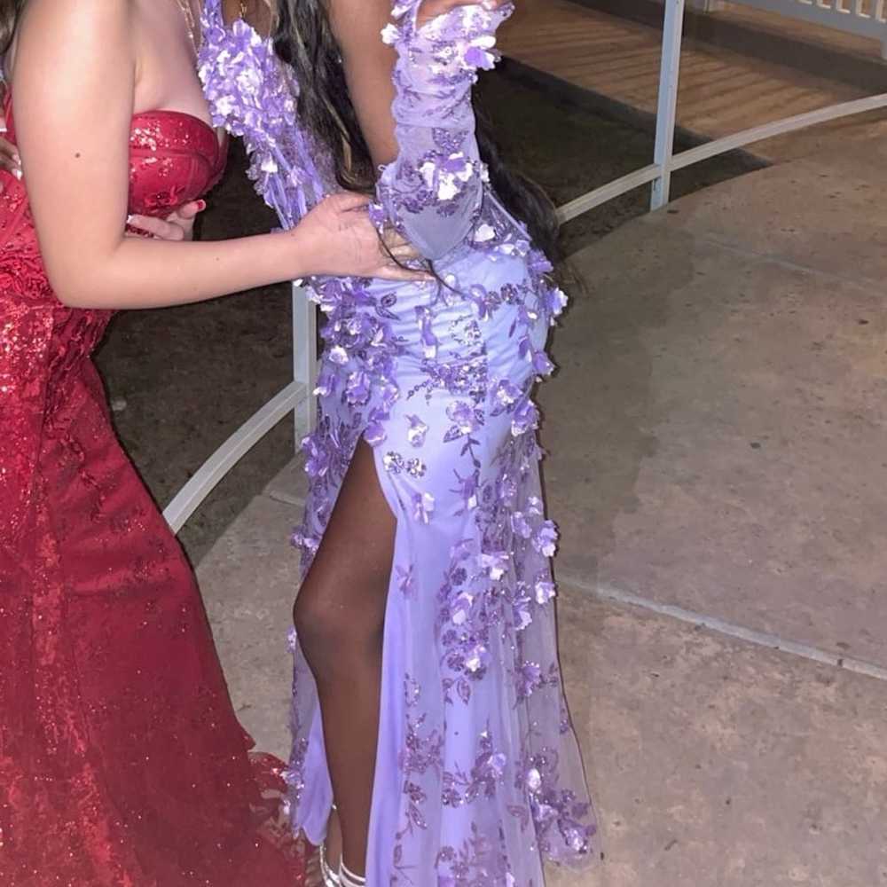 andrea and leo purple prom dre$$ - image 6