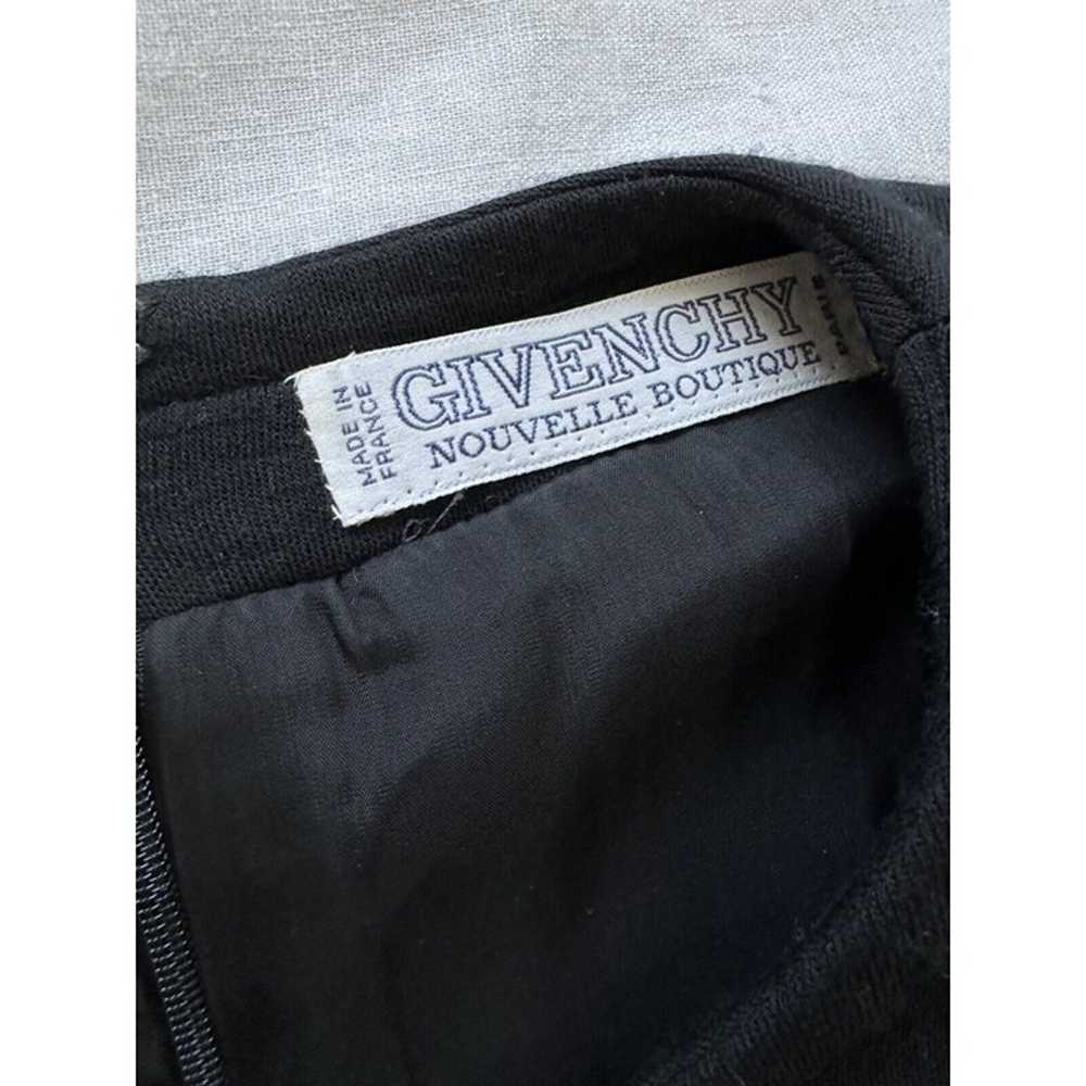 Vintage Givenchy Black Wool Gold/Pearl Buttoned L… - image 9