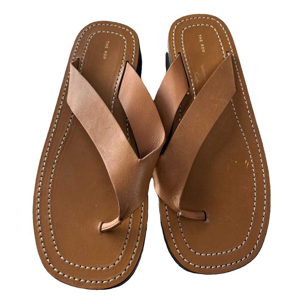 The Row Leather flip flops - image 1