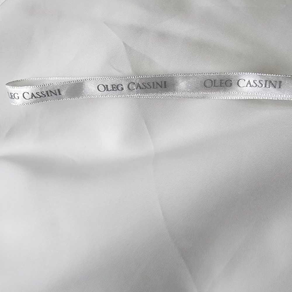 Oleg Cassini Bridal Gown, Ivory Strapless Beaded … - image 7