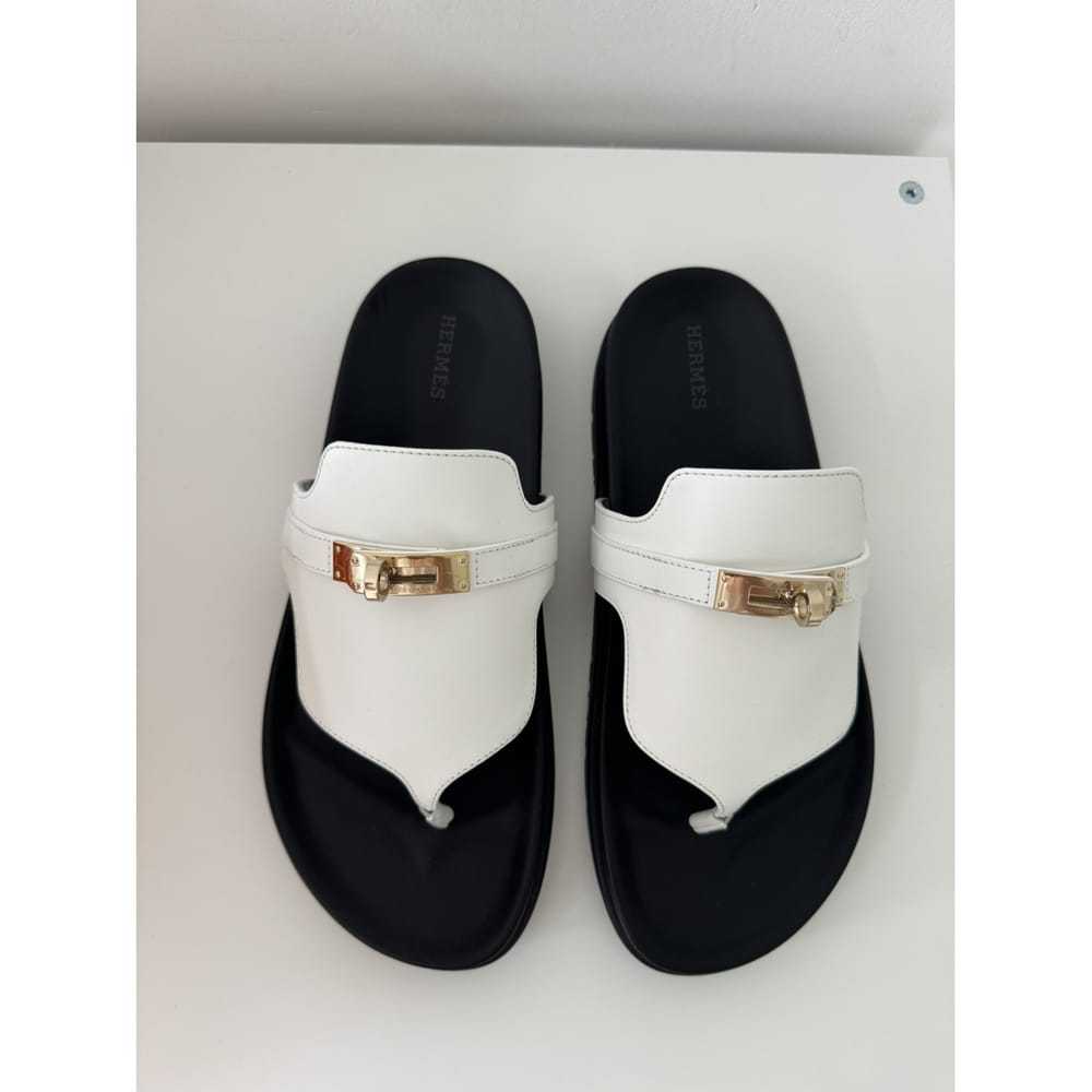 Hermès Empire leather sandal - image 10