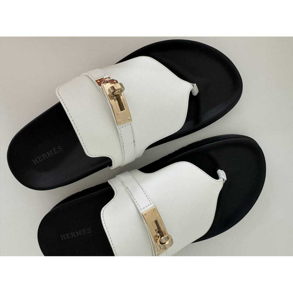 Hermès Empire leather sandal - image 2