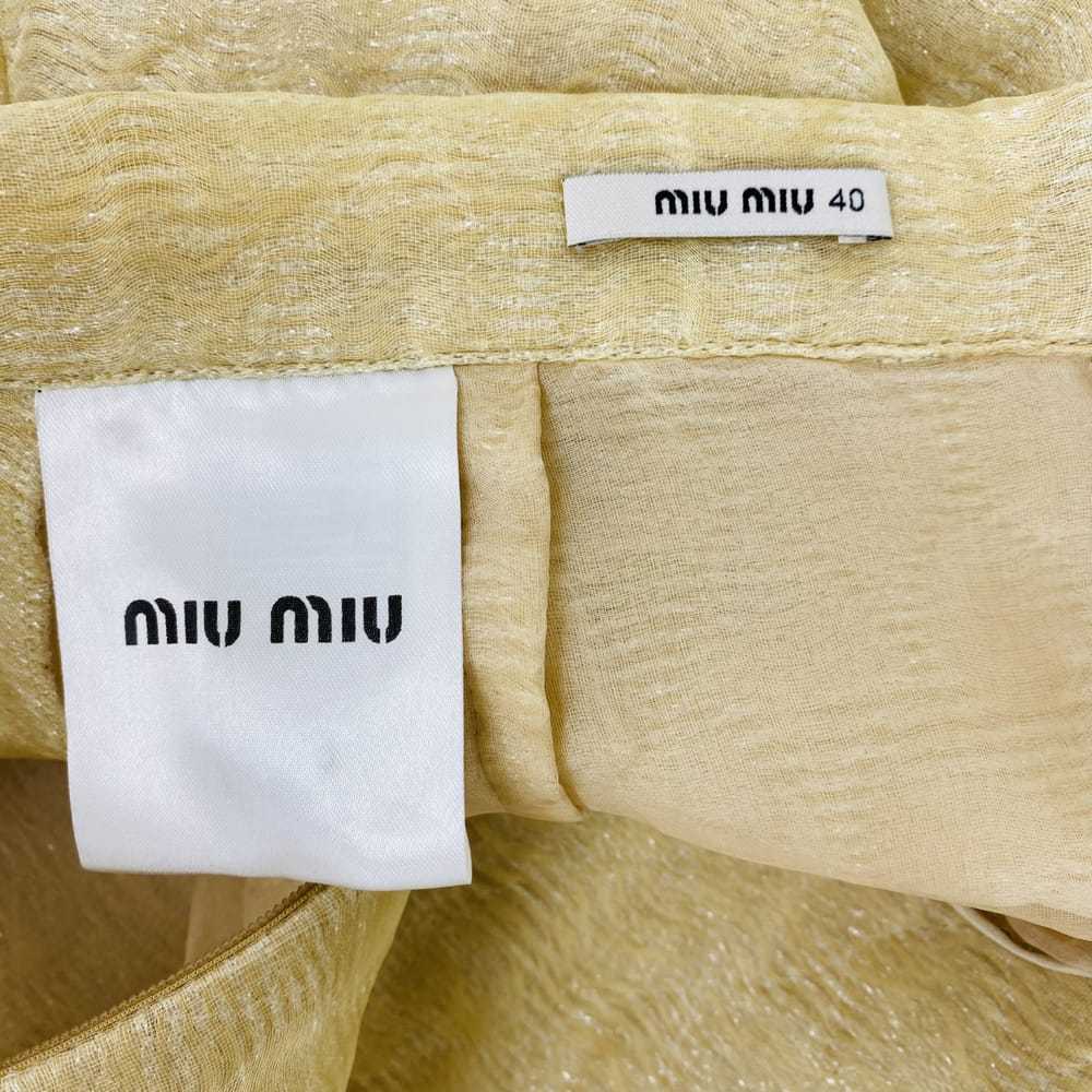Miu Miu Silk mid-length skirt - image 8