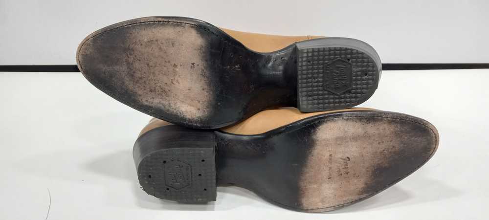 Tony Lama Men's Brown Leather Cowboy Boots Size 10 - image 5