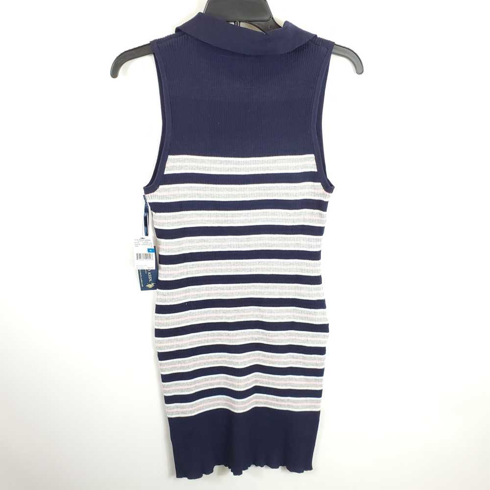 US Polo Assn. Women Blue/Grey Striped Dress XL NWT - image 2