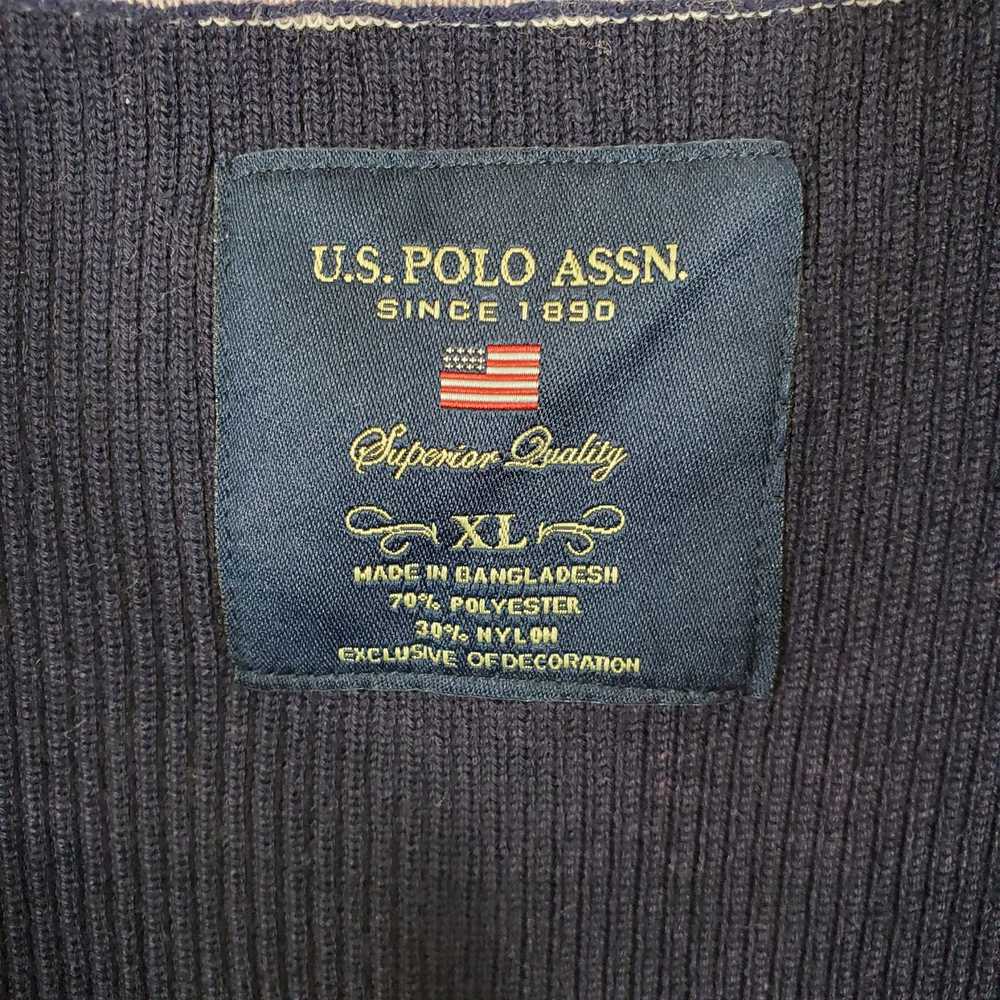 US Polo Assn. Women Blue/Grey Striped Dress XL NWT - image 3