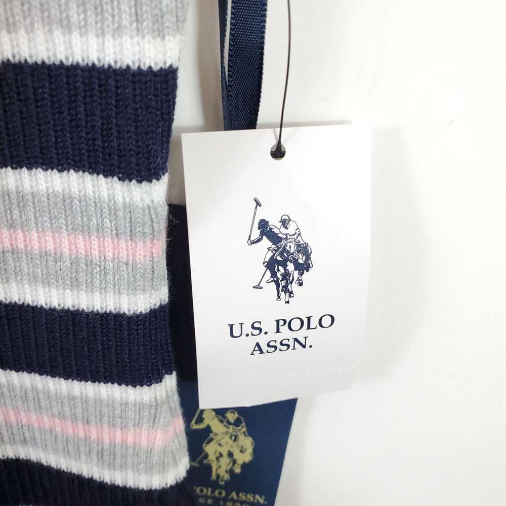 US Polo Assn. Women Blue/Grey Striped Dress XL NWT - image 4