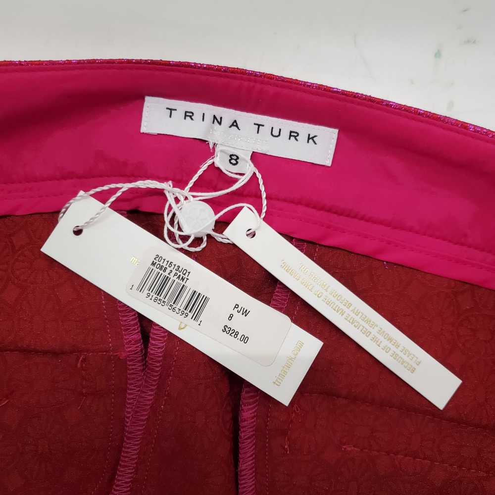 Trina Turk Pink Moss 2 Pants NWT Size 8 - image 3