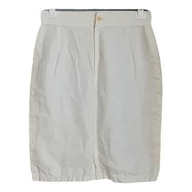 Gianni Versace Linen mid-length skirt - image 1