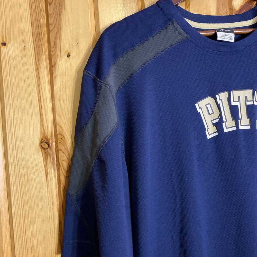 Nike DRI- FIT University Of Pittsburgh T Shirt Bl… - image 5