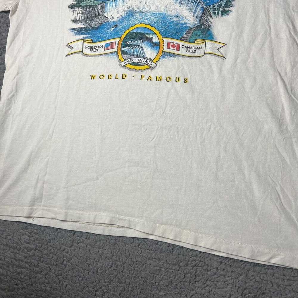 Vintage Niagara Falls Shirt Mens 2XL White Nature… - image 5