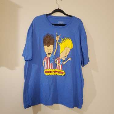 Bevis and Butthead Blue Tshirt size 3 xl - image 1