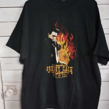 Johnny Cash Ring Of Fire Zion Tee Tshirt Men's 2X… - image 1
