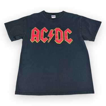 Vintage AC/DC Shirt Adult MEDIUM Black Y2K Band R… - image 1