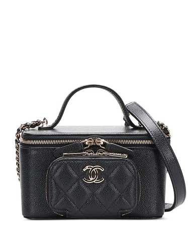 CHANEL Pre-Owned CC logo pouch vanity two-way han… - image 1