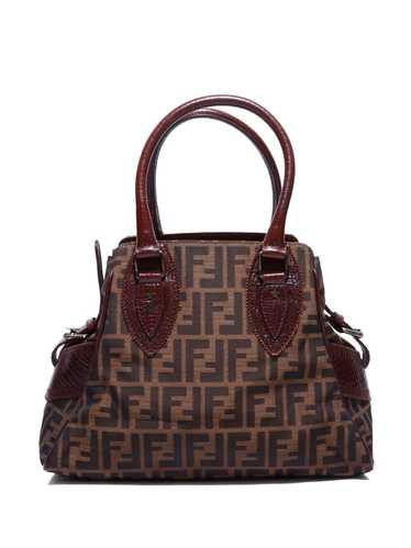 Fendi Pre-Owned Zucca-jacquard canvas handbag - B… - image 1