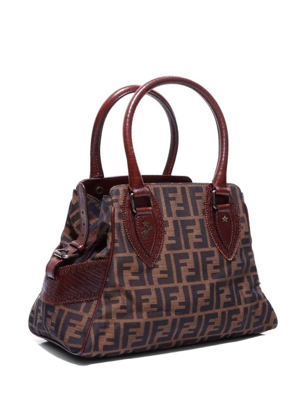 Fendi Pre-Owned Zucca-jacquard canvas handbag - B… - image 3