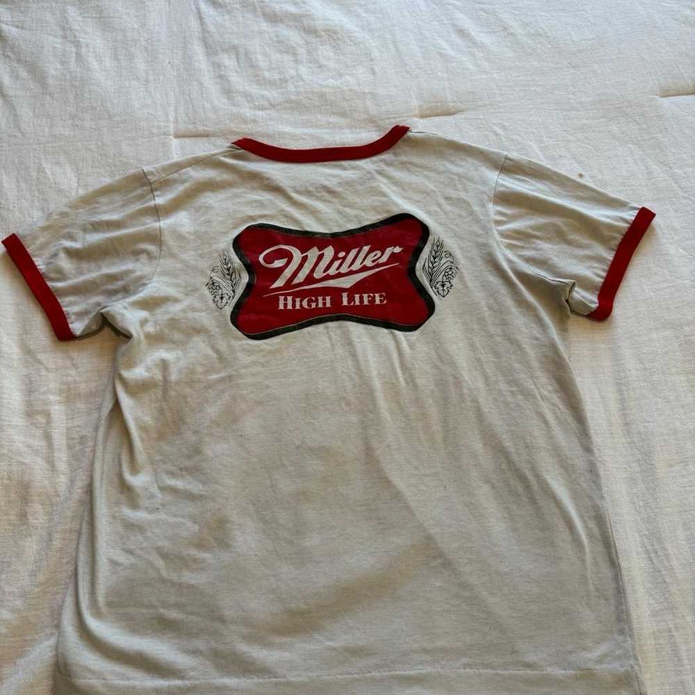 Vintage miller high life t shirt - image 2