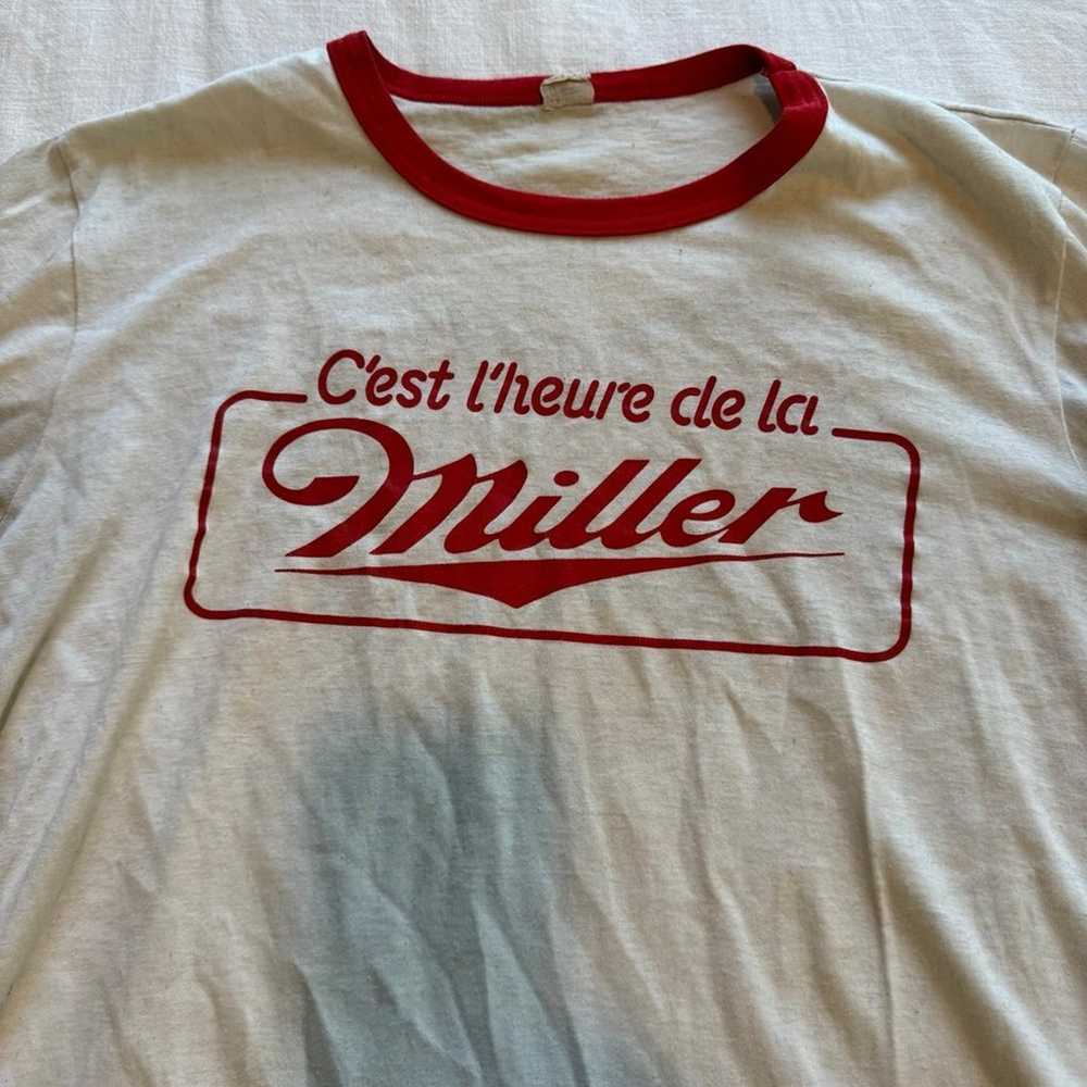 Vintage miller high life t shirt - image 3